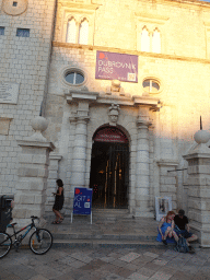 Front of the Sponza Palace at the Stradun street