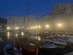 The Old Port and the Tvrdava Svetog Ivana fortress, by night