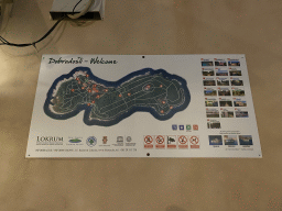Map of the Lokrum island at the Old Port