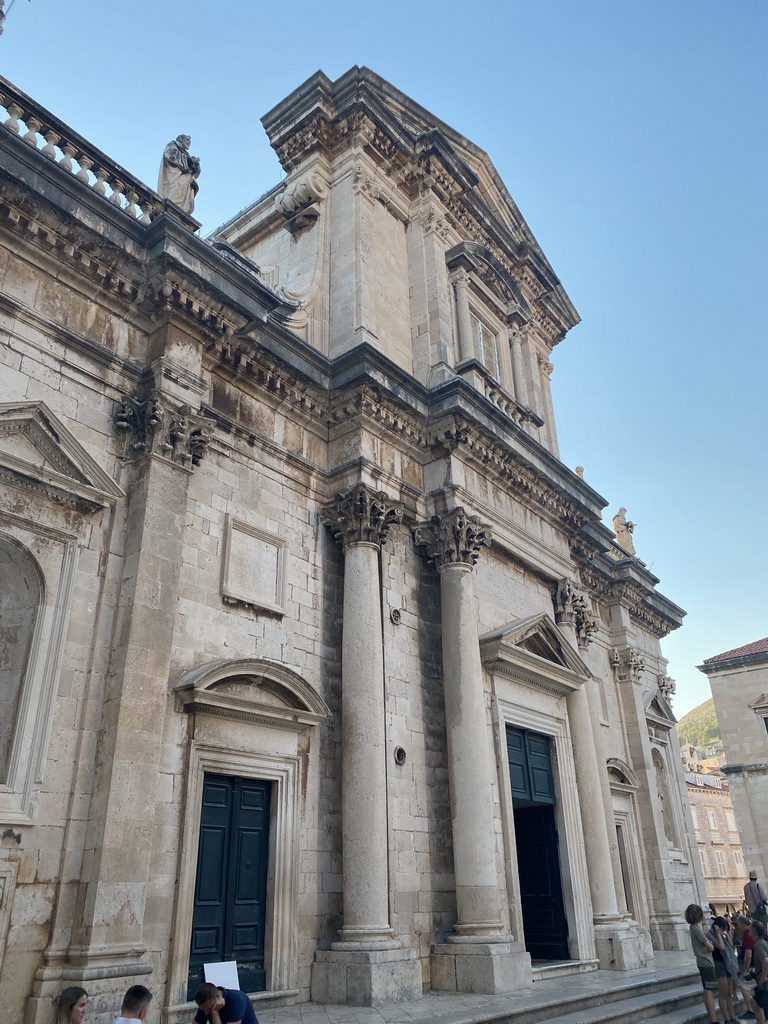 Front of the Dubrovnik Cathedral at the Poljana Marina Drica street