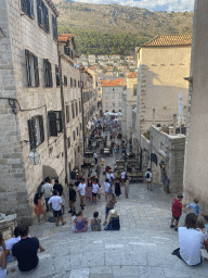 The Gunduliceva Poljana market square, viewed from the Jesuit Stairs