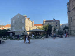 Boscovich Square with the front of the Restaurant Kopun