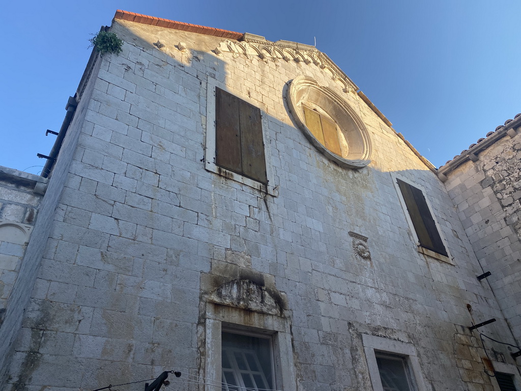 Facade at the inner square of a building at the Ulica od Katela street