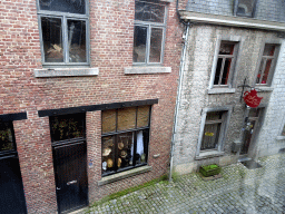 The Rue Alphonse Eloy street, viewed from the kitchen at the first floor of our apartment La Tête en l`Air