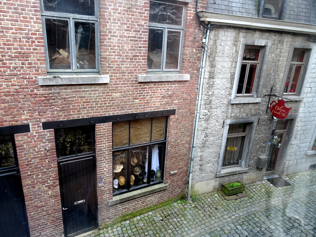 The Rue Alphonse Eloy street, viewed from the kitchen at the first floor of our apartment La Tête en l`Air