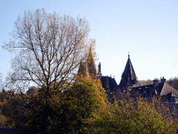 The Durbuy Castle, viewed from the southwest side of the Topiary Park