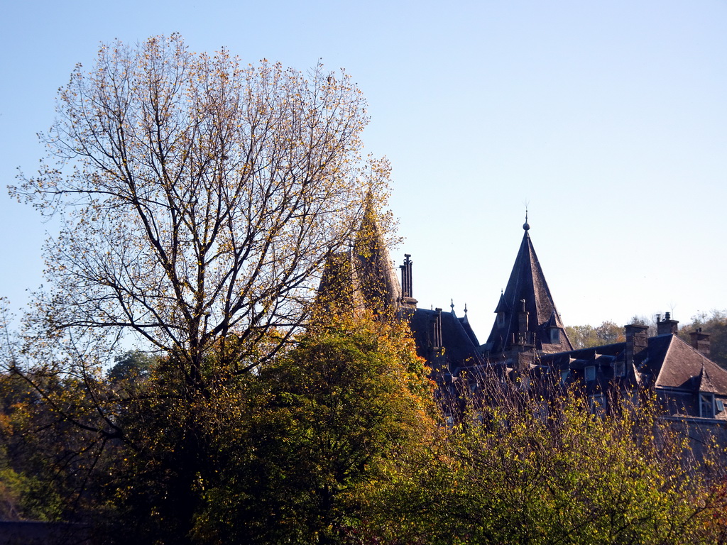 The Durbuy Castle, viewed from the southwest side of the Topiary Park