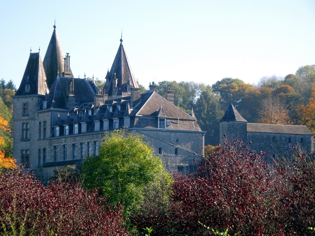 The Durbuy Castle, viewed from the southwest side of the Topiary Park