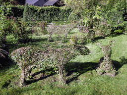 Deer topiaries at the southwest side of the Topiary Park