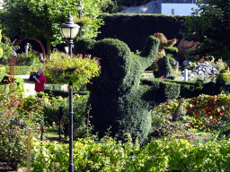 Elephant topiary at the northeast side of the Topiary Park, viewed from the terrace