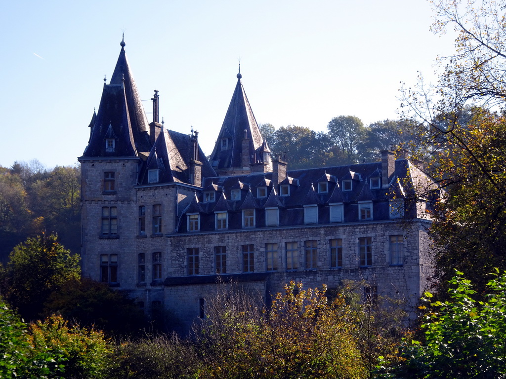 The Durbuy Castle, viewed from the terrace of the Topiary Park