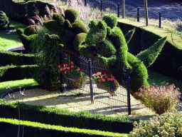 Topiary at the northeast side of the Topiary Park, viewed from the terrace