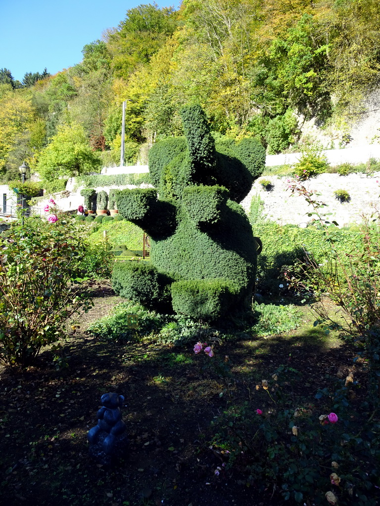 Elephant topiary at the northeast side of the Topiary Park