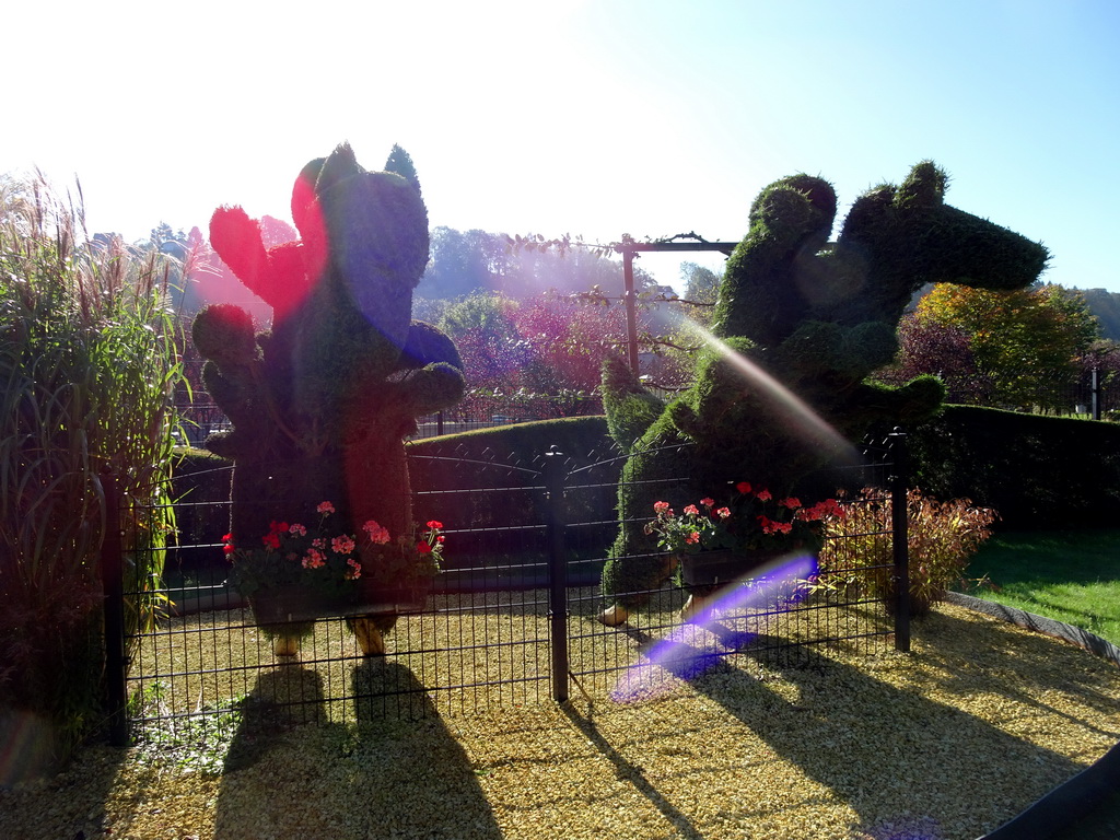 Topiaries at the northeast side of the Topiary Park