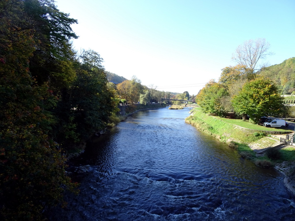 The west side of the Ourthe river, viewed from the Rue Fond de Vedeur street