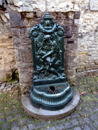 Fountain at the Rue du Comte Théodule d`Ursel street