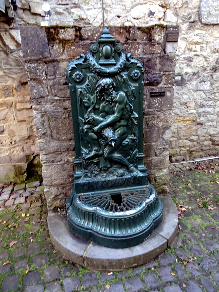 Fountain at the Rue du Comte Théodule d`Ursel street