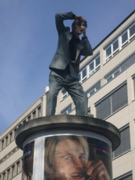 Advertisement pillar at the Konrad-Adenauer-Platz square