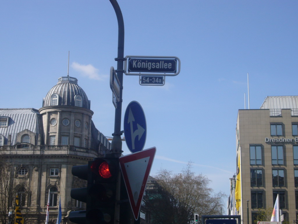 Street sign of the Königsallee street