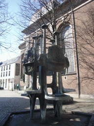The Heimatbrunnen, at the right side of the St. Maximilian Church (Maxkirche)