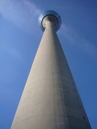 The Rheinturm Düsseldorf, from right below