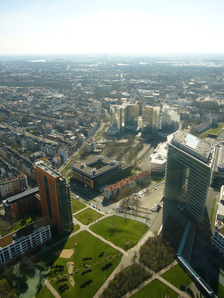 View to the south, from the Günnewig Rheinturm Restaurant Top 180