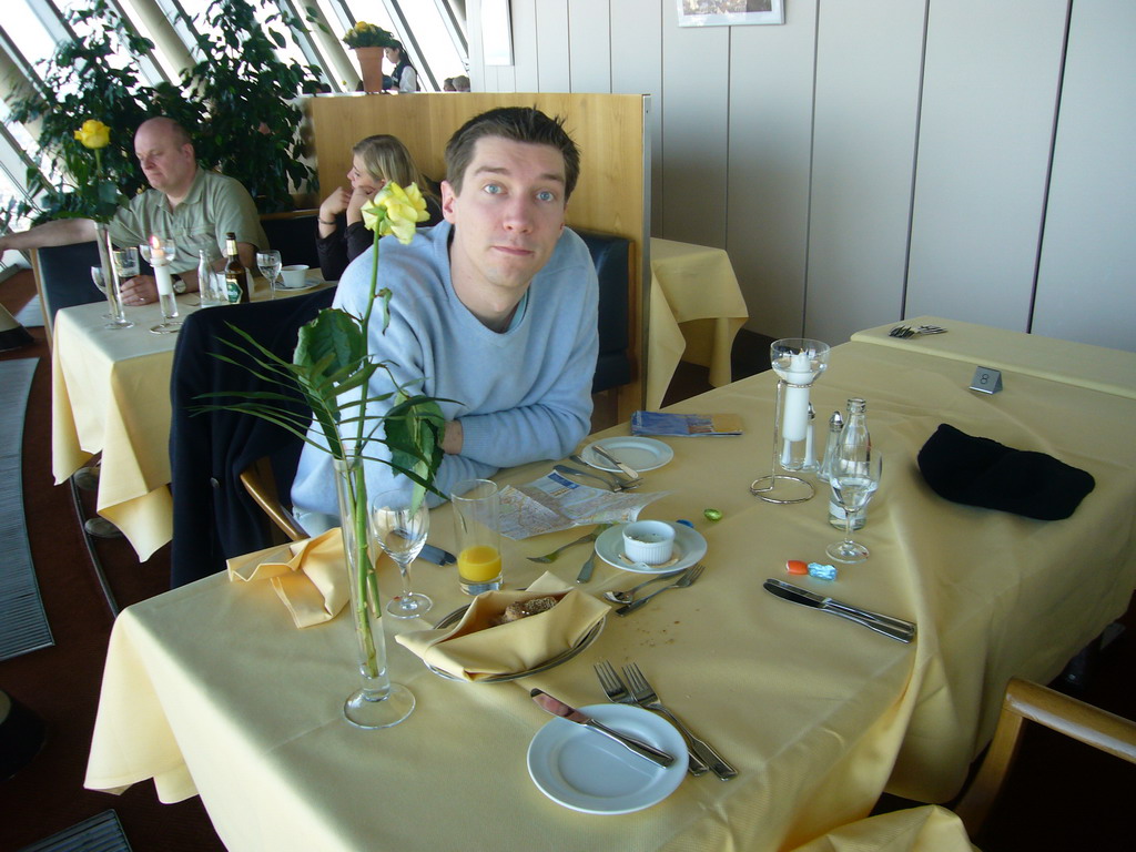 Tim in the Günnewig Rheinturm Restaurant Top 180