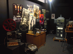 Movie posters and film reels, in the Filmmuseum Düsseldorf