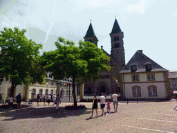 The Porte St. Willibrord street with the front of the Basilica of St. Willibrord