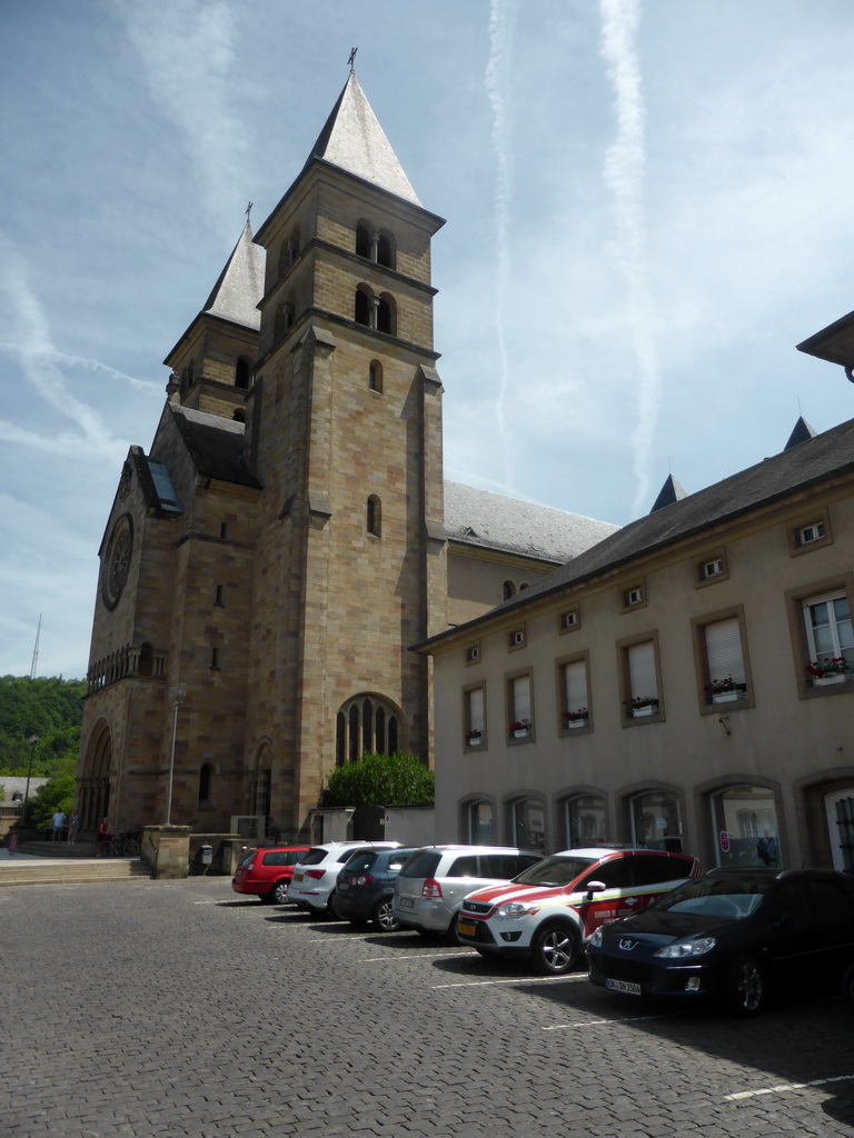 Front of the Basilica of St. Willibrord at the Porte St. Willibrord street