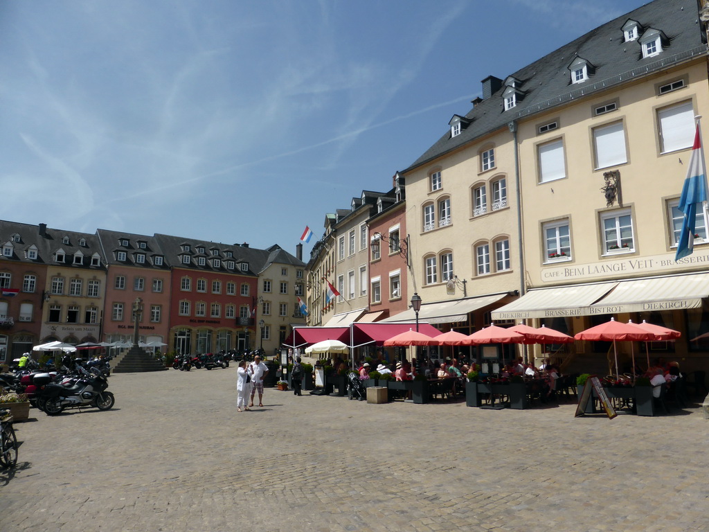 The Place du Marché square with the Law Cross