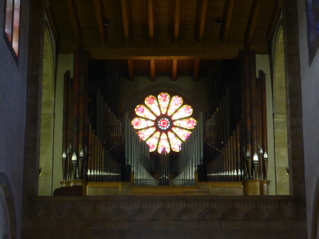 Organ and rose window of the Basilica of St. Willibrord