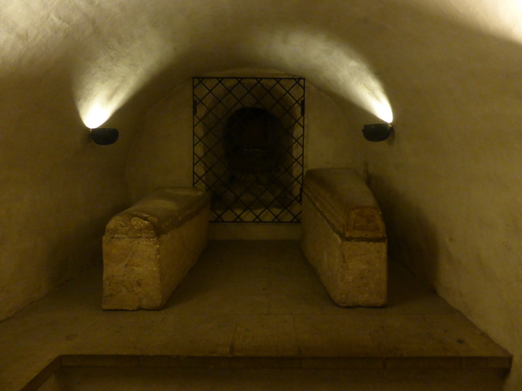 Tombs in the crypt of the Basilica of St. Willibrord