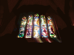 Stained glass window at the Basilica of St. Willibrord