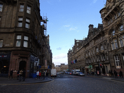 North Bridge and the Edinburgh Waverley railway station, viewed from the Royal Mile