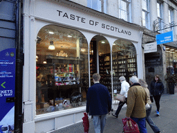 Front of the Taste of Scotland shop at the Royal Mile