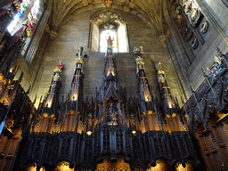 Upper part of the west apse of the Thistle Chapel at St. Giles` Cathedral