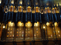 The Knight`s Stalls at the Thistle Chapel at St. Giles` Cathedral