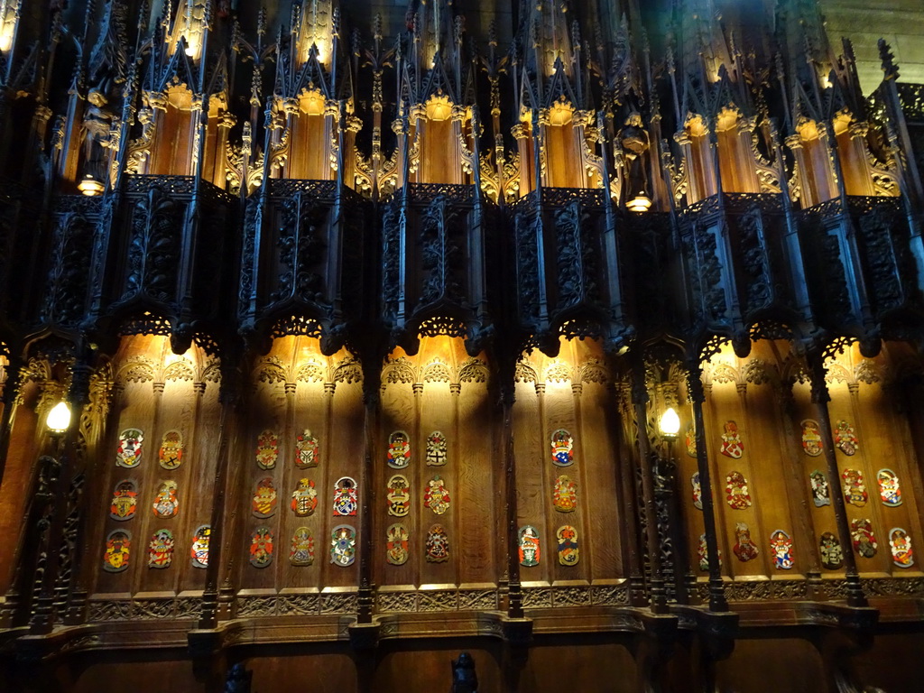 The Knight`s Stalls at the Thistle Chapel at St. Giles` Cathedral
