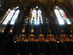 Upper part of the north side of the Thistle Chapel at St. Giles` Cathedral