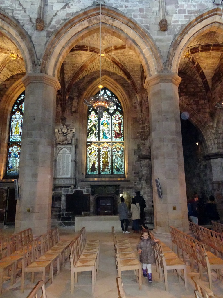 Nave and north aisle at St. Giles` Cathedral