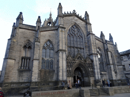 The west side of St. Giles` Cathedral at West Parliament Square