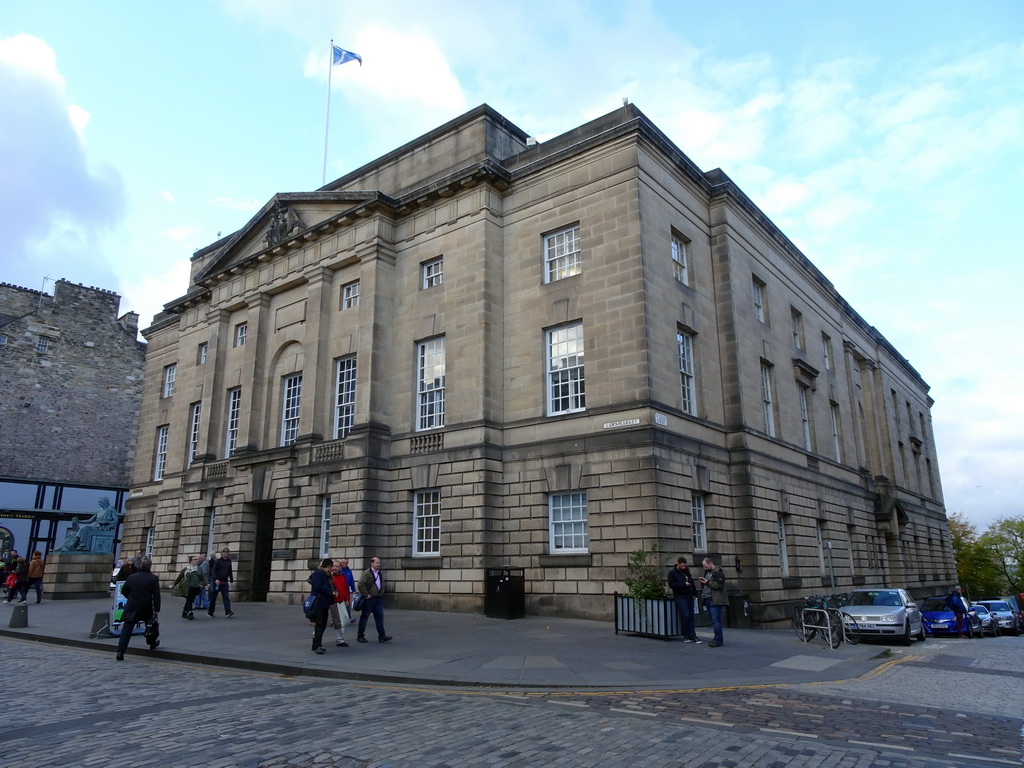 Front of the High Court at the Royal Mile