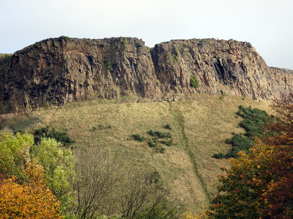 The Salisbury Crags at Holyrood Park, viewed from Brown Street