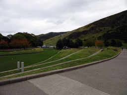 The Horse Wynd, Queen`s Drive, the Holyrood Palace Car Park and the northwest side of Holyrood Park