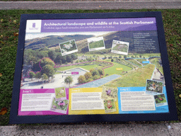 Information on the architectural landscape and wildlife at the Scottish Parliament