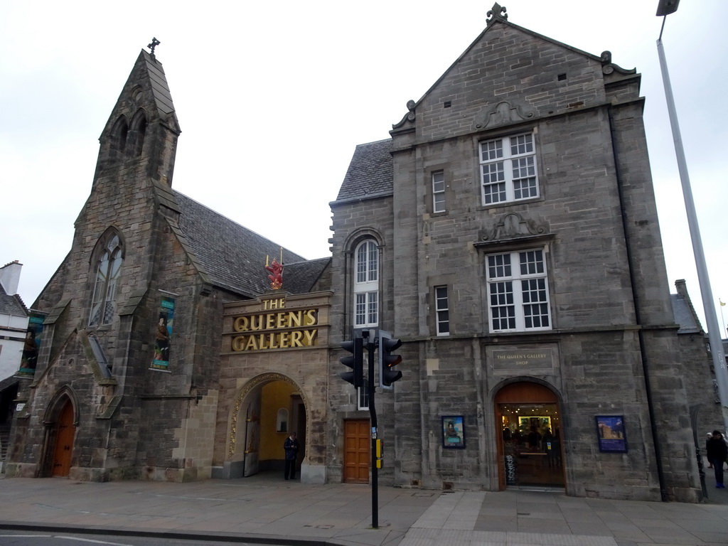 Front of the Queen`s Gallery at the Palace of Holyroodhouse at the Horse Wynd