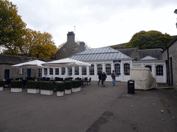 Front of the Café at the Palace, at the Palace of Holyroodhouse