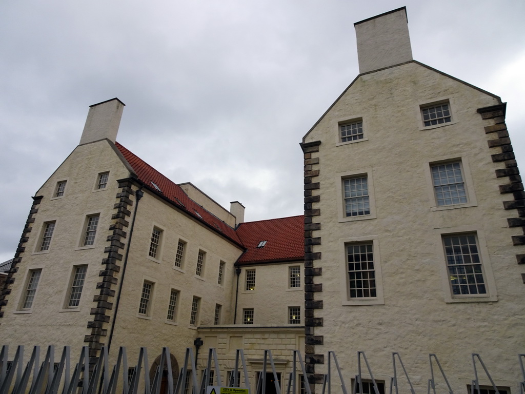 Northwest side of the Scottish Parliament Building at the Royal Mile