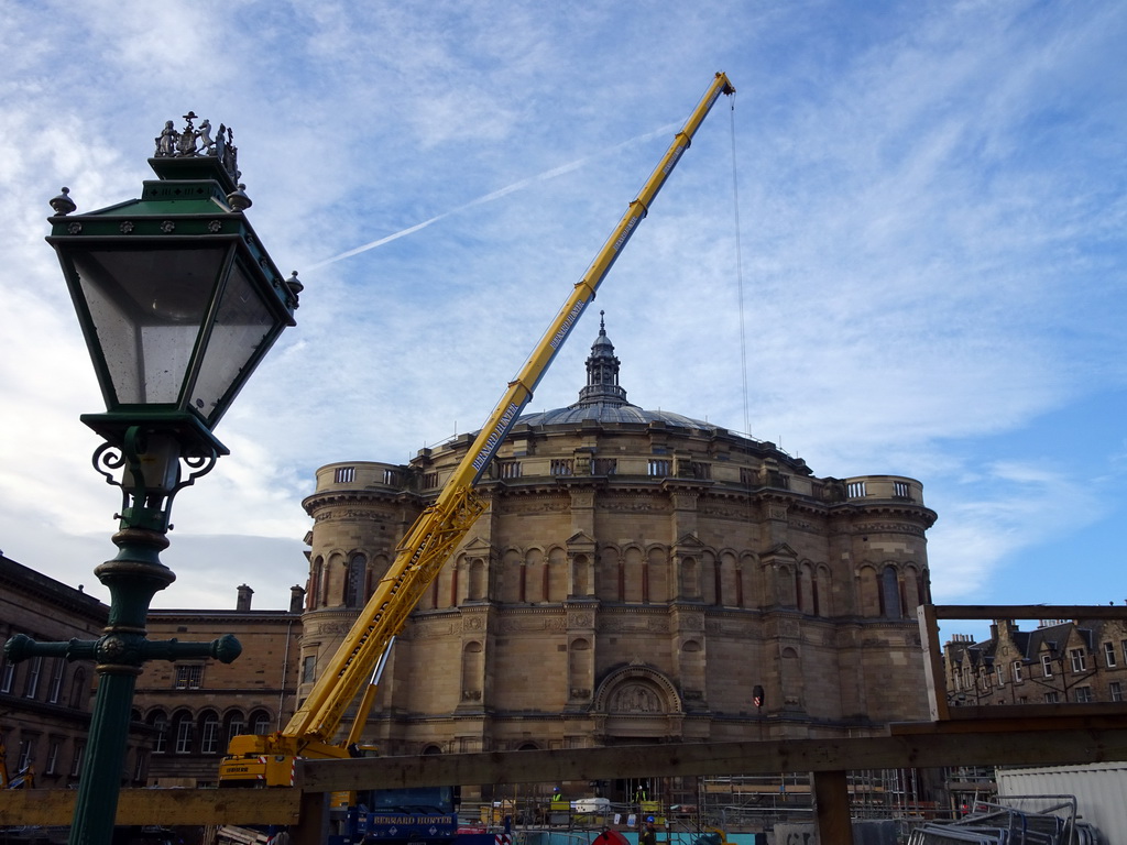 Bristo Square and the east side of McEwan Hall